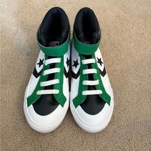 Converse Green and Black High-Top Sneakers